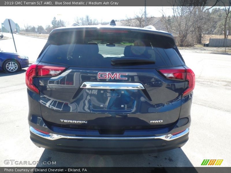 Blue Steel Metallic / Medium Ash Gray 2019 GMC Terrain SLT AWD