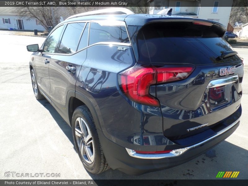 Blue Steel Metallic / Medium Ash Gray 2019 GMC Terrain SLT AWD