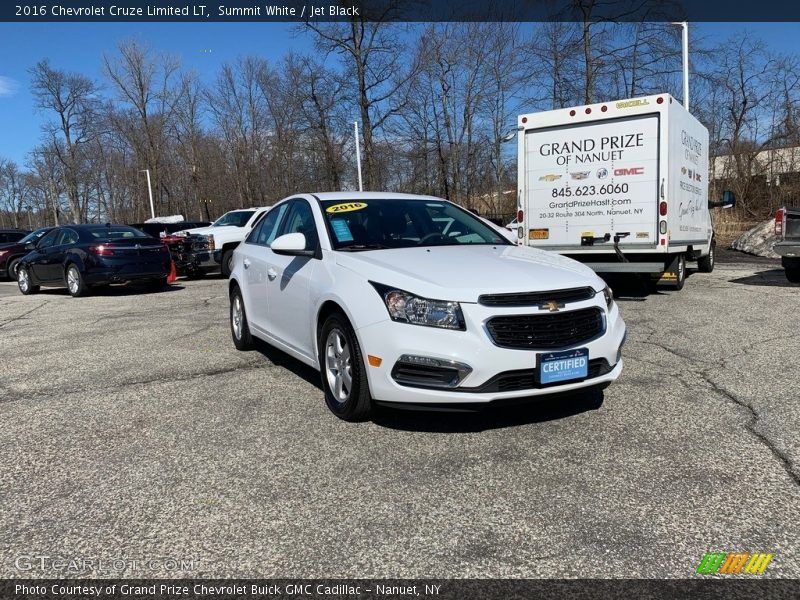 Summit White / Jet Black 2016 Chevrolet Cruze Limited LT
