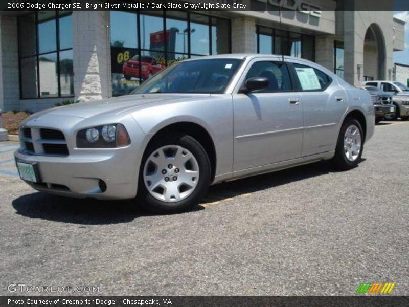 Bright Silver Metallic / Dark Slate Gray/Light Slate Gray 2006 Dodge Charger SE
