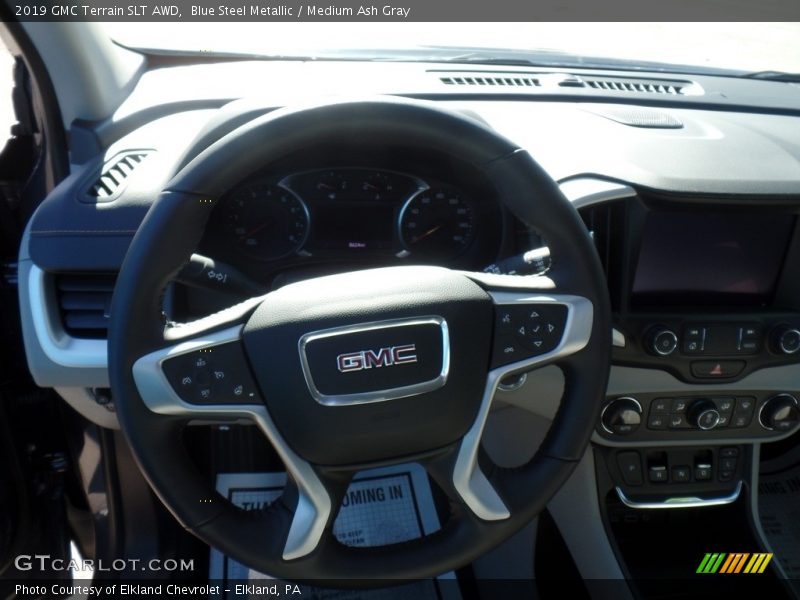 Blue Steel Metallic / Medium Ash Gray 2019 GMC Terrain SLT AWD