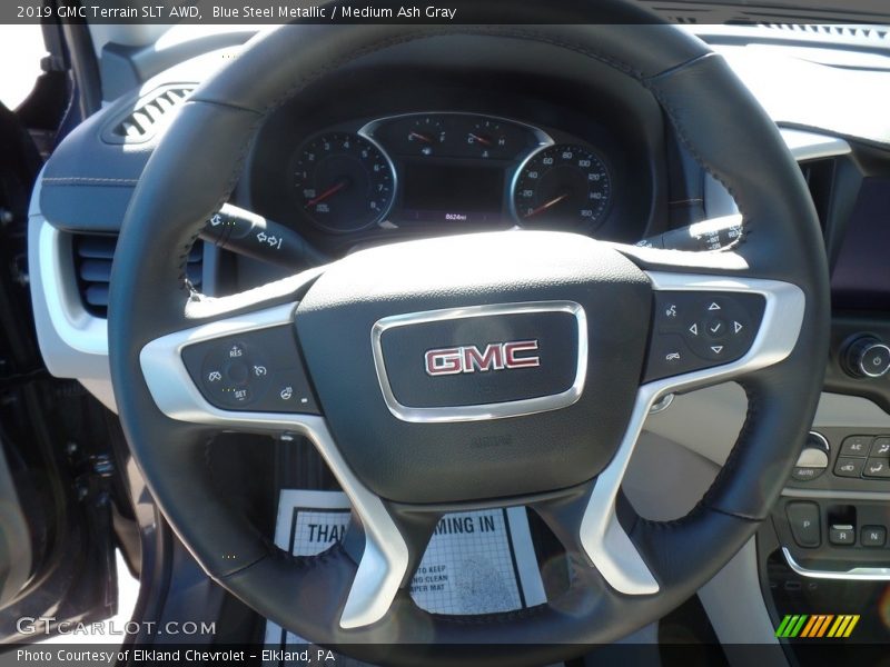 Blue Steel Metallic / Medium Ash Gray 2019 GMC Terrain SLT AWD