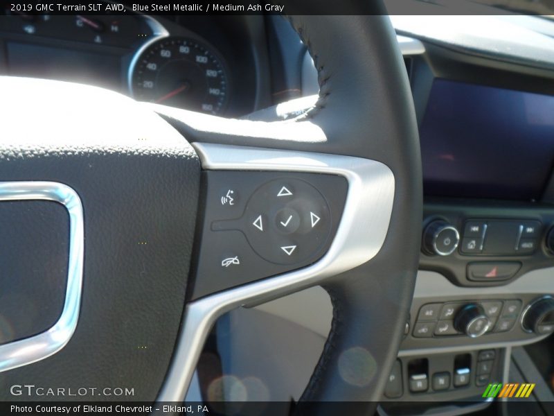 Blue Steel Metallic / Medium Ash Gray 2019 GMC Terrain SLT AWD