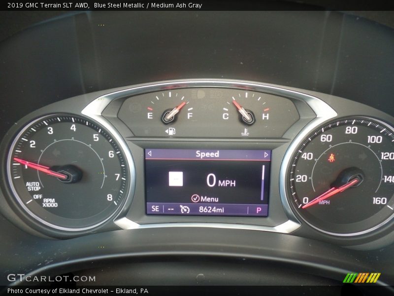 Blue Steel Metallic / Medium Ash Gray 2019 GMC Terrain SLT AWD