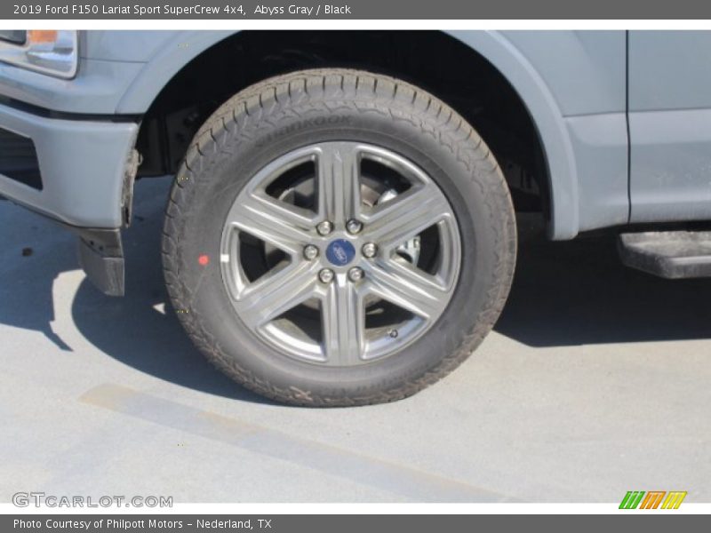 Abyss Gray / Black 2019 Ford F150 Lariat Sport SuperCrew 4x4