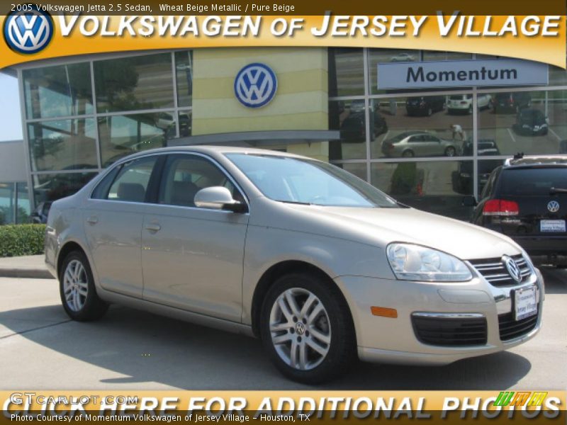 Wheat Beige Metallic / Pure Beige 2005 Volkswagen Jetta 2.5 Sedan