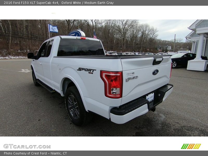 Oxford White / Medium Earth Gray 2016 Ford F150 XLT SuperCab 4x4
