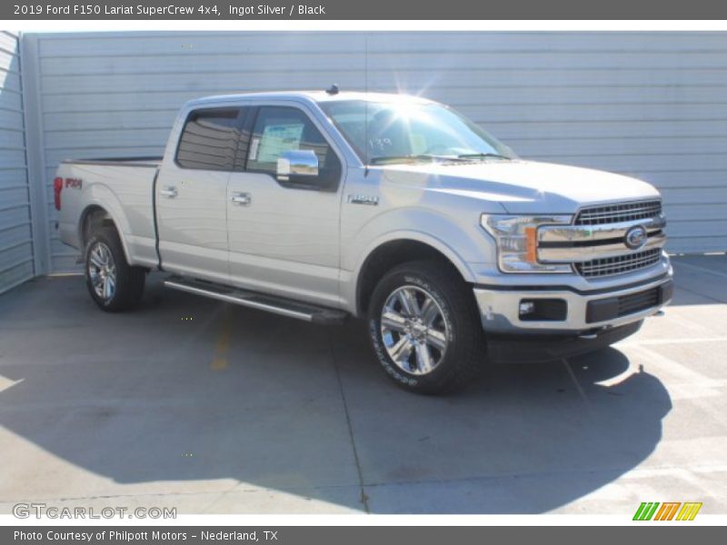 Ingot Silver / Black 2019 Ford F150 Lariat SuperCrew 4x4