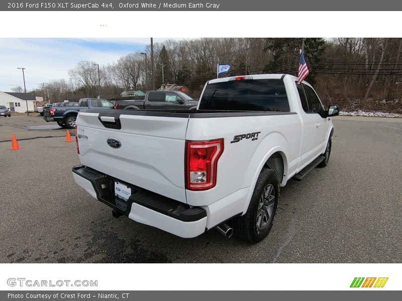 Oxford White / Medium Earth Gray 2016 Ford F150 XLT SuperCab 4x4