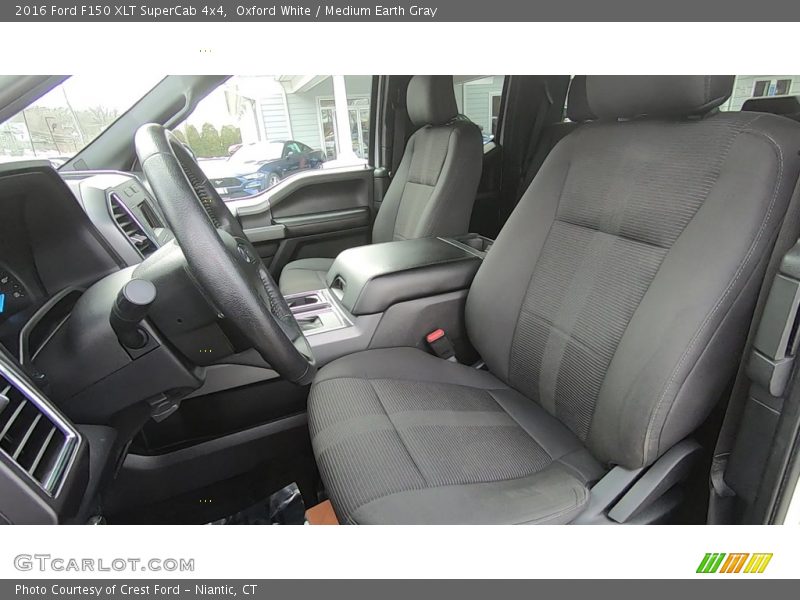 Oxford White / Medium Earth Gray 2016 Ford F150 XLT SuperCab 4x4