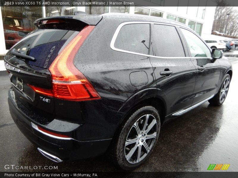 Onyx Black Metallic / Maroon Brown 2019 Volvo XC60 T6 AWD Inscription