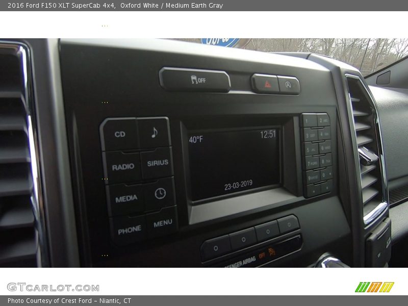 Oxford White / Medium Earth Gray 2016 Ford F150 XLT SuperCab 4x4