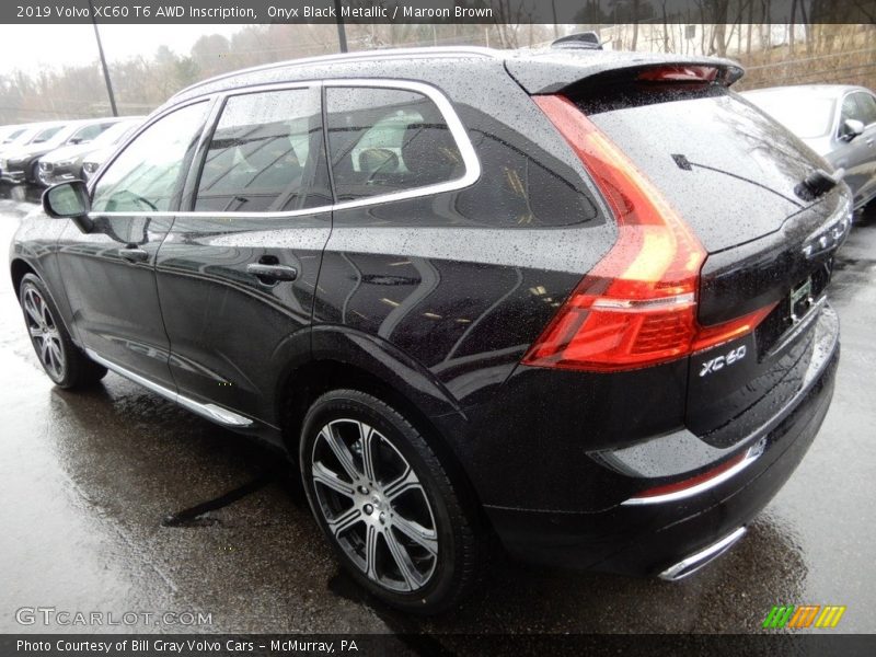 Onyx Black Metallic / Maroon Brown 2019 Volvo XC60 T6 AWD Inscription