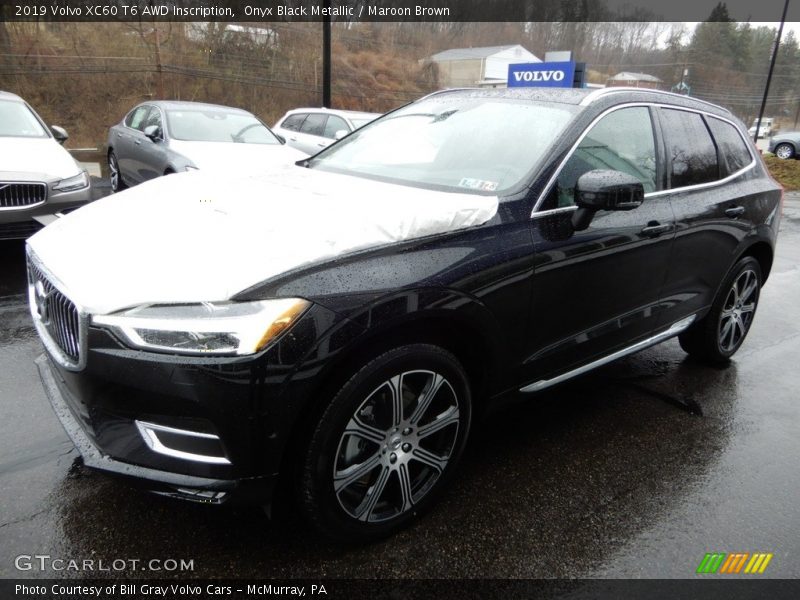 Onyx Black Metallic / Maroon Brown 2019 Volvo XC60 T6 AWD Inscription