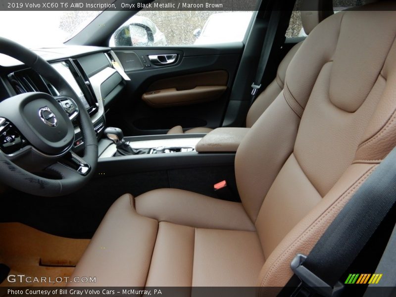 Onyx Black Metallic / Maroon Brown 2019 Volvo XC60 T6 AWD Inscription