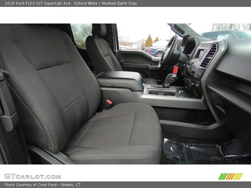 Oxford White / Medium Earth Gray 2016 Ford F150 XLT SuperCab 4x4