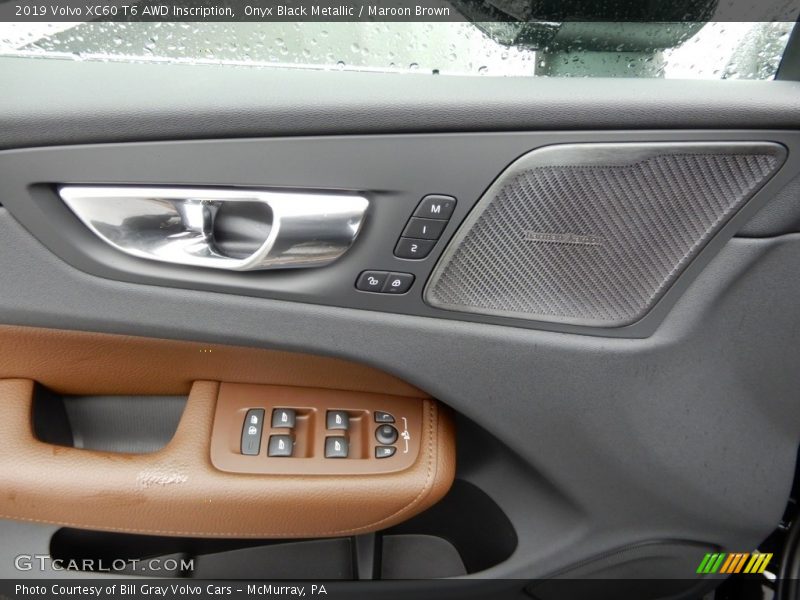 Onyx Black Metallic / Maroon Brown 2019 Volvo XC60 T6 AWD Inscription