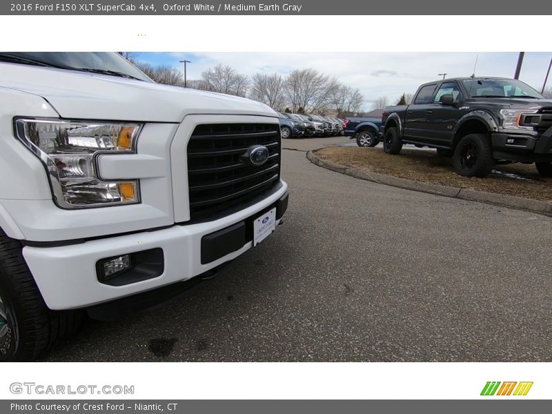 Oxford White / Medium Earth Gray 2016 Ford F150 XLT SuperCab 4x4
