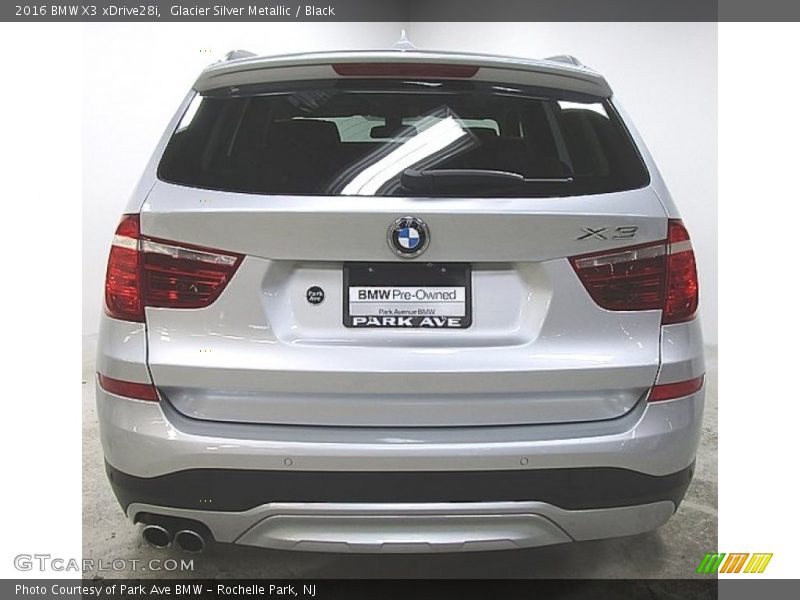 Glacier Silver Metallic / Black 2016 BMW X3 xDrive28i