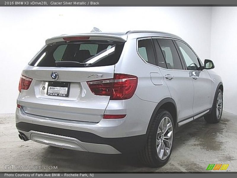 Glacier Silver Metallic / Black 2016 BMW X3 xDrive28i