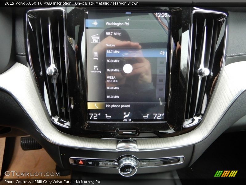Onyx Black Metallic / Maroon Brown 2019 Volvo XC60 T6 AWD Inscription