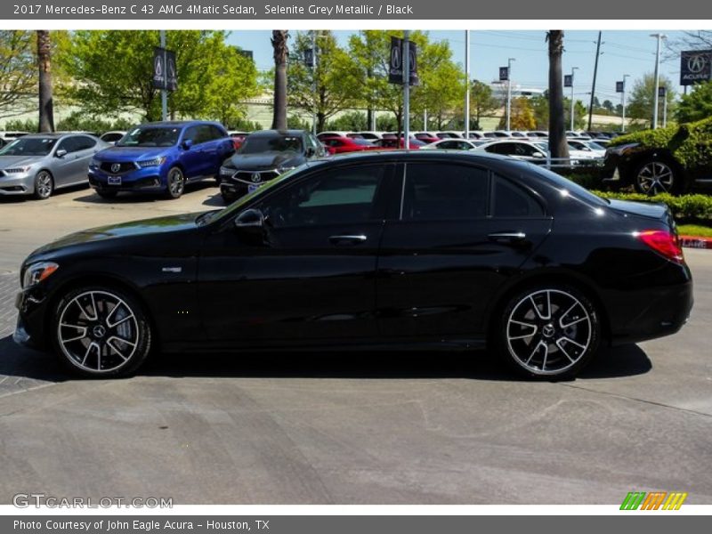 Selenite Grey Metallic / Black 2017 Mercedes-Benz C 43 AMG 4Matic Sedan