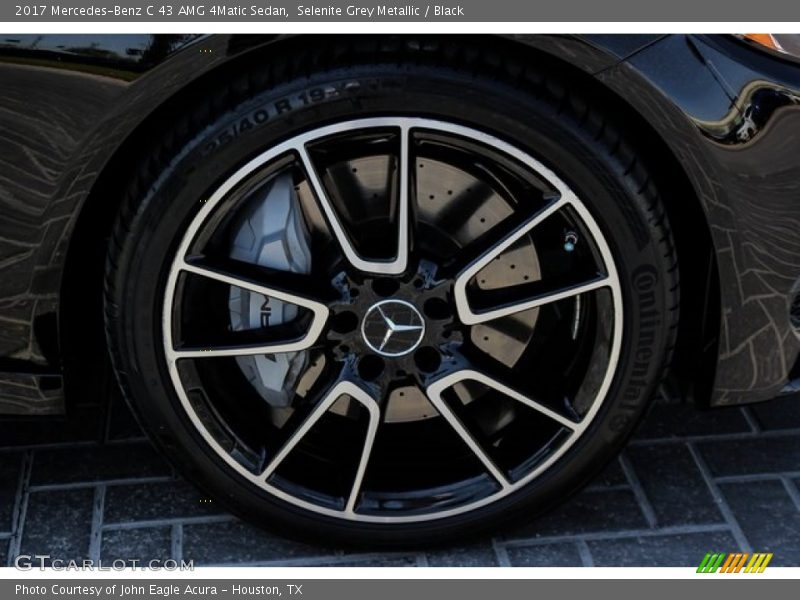 Selenite Grey Metallic / Black 2017 Mercedes-Benz C 43 AMG 4Matic Sedan