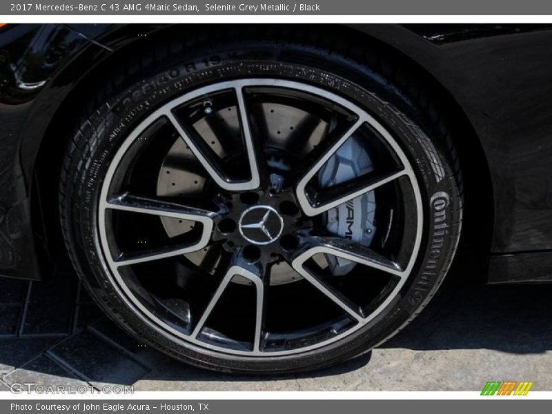 Selenite Grey Metallic / Black 2017 Mercedes-Benz C 43 AMG 4Matic Sedan