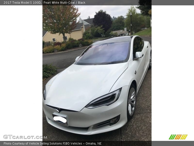 Front 3/4 View of 2017 Model S 100D