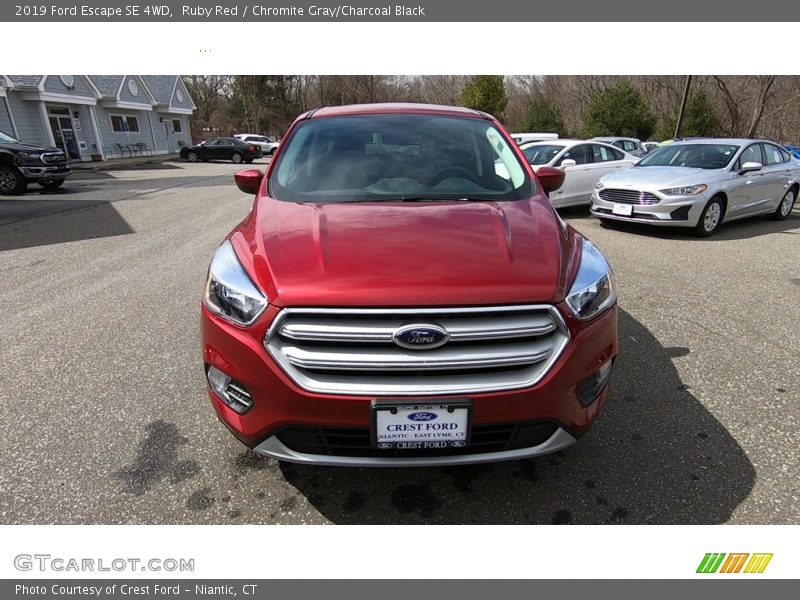 Ruby Red / Chromite Gray/Charcoal Black 2019 Ford Escape SE 4WD