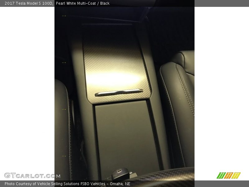 Pearl White Multi-Coat / Black 2017 Tesla Model S 100D