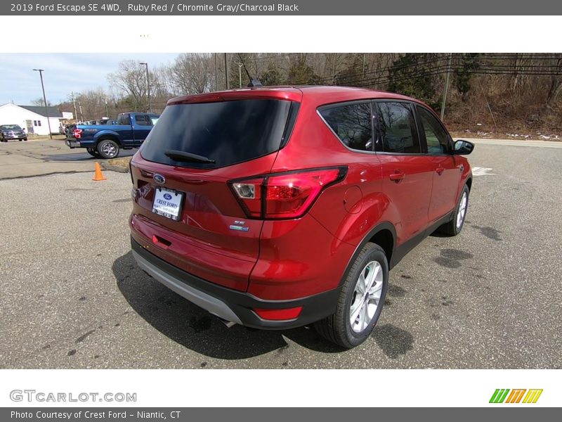 Ruby Red / Chromite Gray/Charcoal Black 2019 Ford Escape SE 4WD