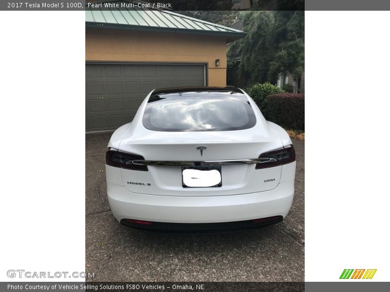 Pearl White Multi-Coat / Black 2017 Tesla Model S 100D