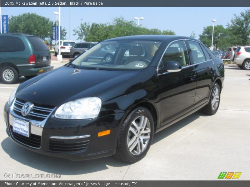 Black / Pure Beige 2005 Volkswagen Jetta 2.5 Sedan
