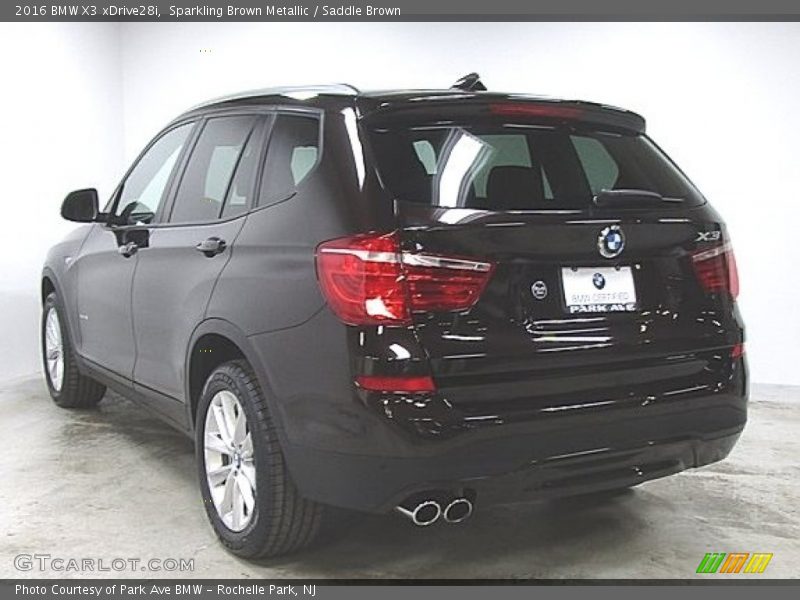 Sparkling Brown Metallic / Saddle Brown 2016 BMW X3 xDrive28i