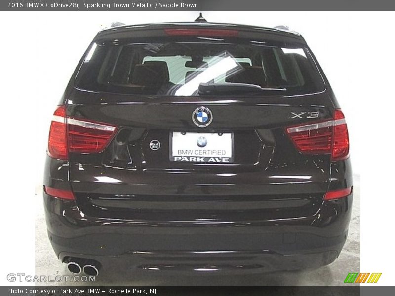 Sparkling Brown Metallic / Saddle Brown 2016 BMW X3 xDrive28i