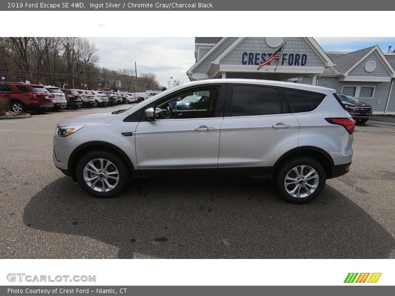 Ingot Silver / Chromite Gray/Charcoal Black 2019 Ford Escape SE 4WD