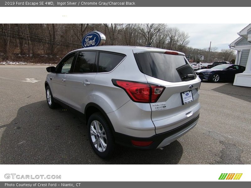 Ingot Silver / Chromite Gray/Charcoal Black 2019 Ford Escape SE 4WD