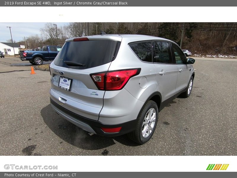 Ingot Silver / Chromite Gray/Charcoal Black 2019 Ford Escape SE 4WD