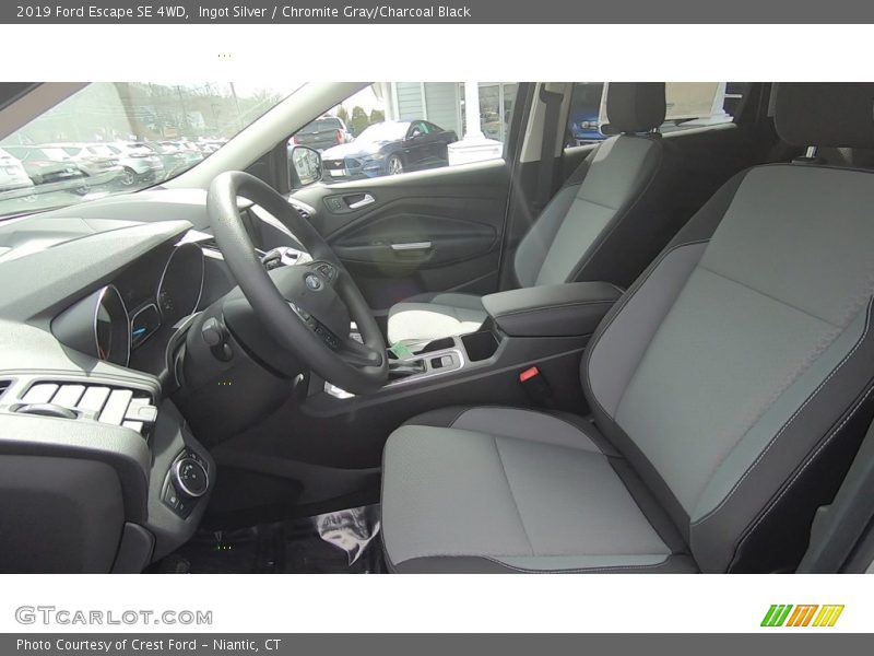 Ingot Silver / Chromite Gray/Charcoal Black 2019 Ford Escape SE 4WD