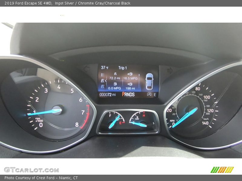 Ingot Silver / Chromite Gray/Charcoal Black 2019 Ford Escape SE 4WD