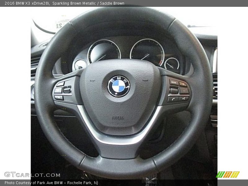Sparkling Brown Metallic / Saddle Brown 2016 BMW X3 xDrive28i