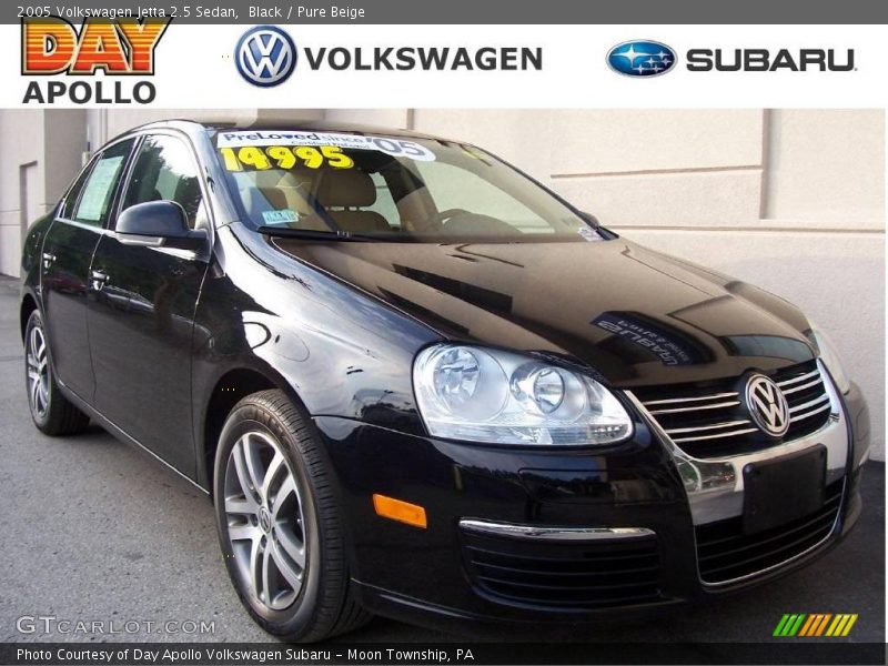 Black / Pure Beige 2005 Volkswagen Jetta 2.5 Sedan