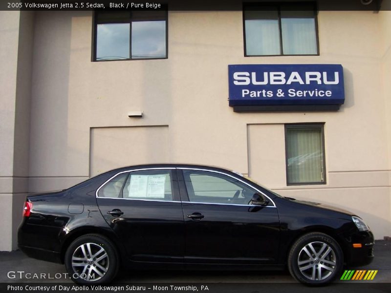 Black / Pure Beige 2005 Volkswagen Jetta 2.5 Sedan