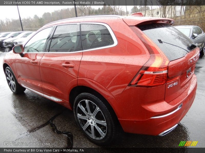 Fusion Red Metallic / Blonde 2019 Volvo XC60 T6 AWD Inscription