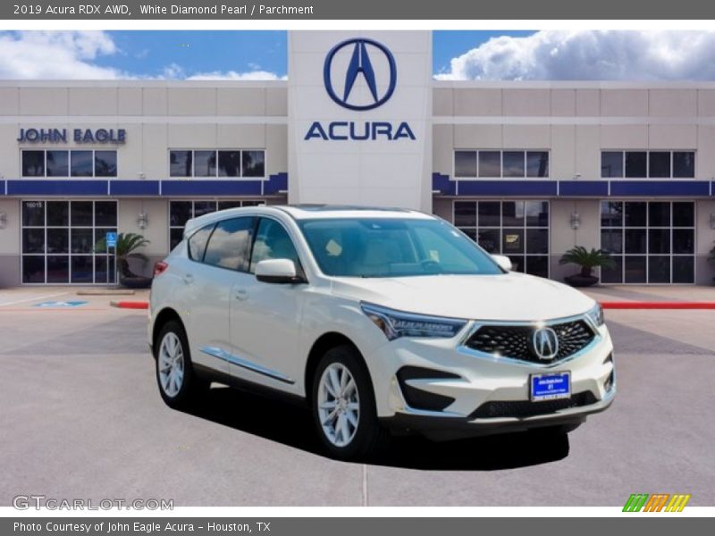 White Diamond Pearl / Parchment 2019 Acura RDX AWD