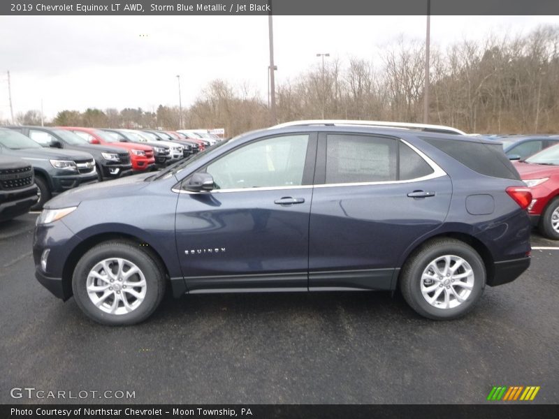 Storm Blue Metallic / Jet Black 2019 Chevrolet Equinox LT AWD