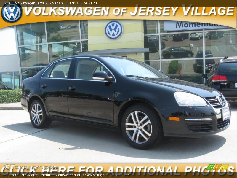 Black / Pure Beige 2005 Volkswagen Jetta 2.5 Sedan