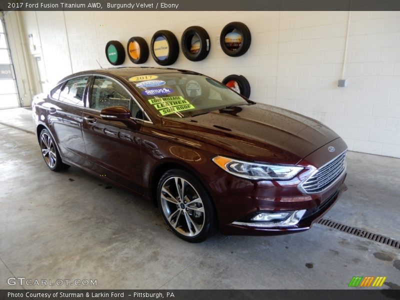 Burgundy Velvet / Ebony 2017 Ford Fusion Titanium AWD
