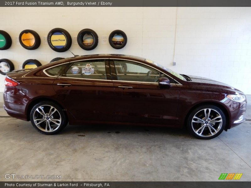 Burgundy Velvet / Ebony 2017 Ford Fusion Titanium AWD